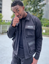 INSPIRE BLACK CARGO JACKET